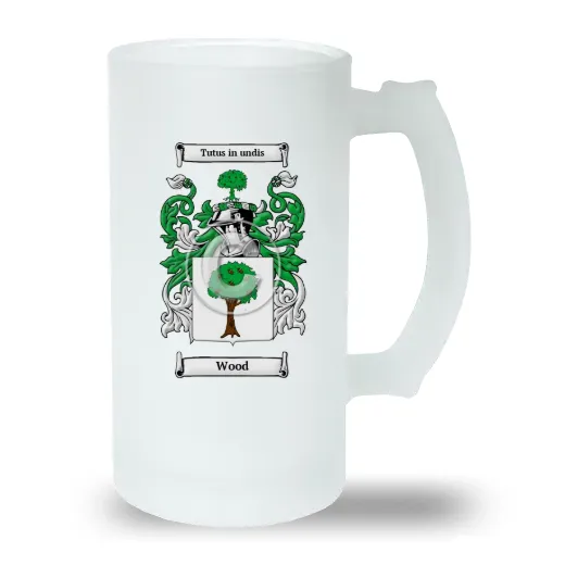 Wood Frosted Beer Stein