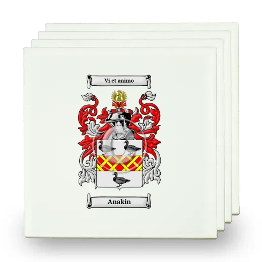 Anakin Set of Four Small Tiles with Coat of Arms