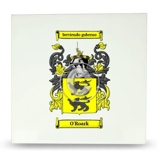 O'Roark Large Ceramic Tile with Coat of Arms