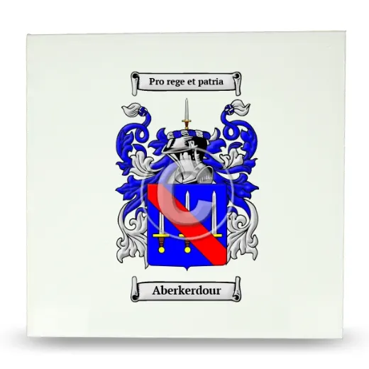 Aberkerdour Large Ceramic Tile with Coat of Arms