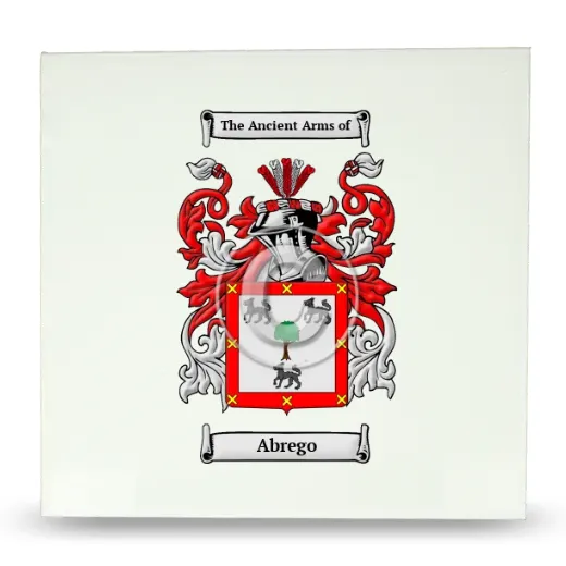 Abrego Large Ceramic Tile with Coat of Arms
