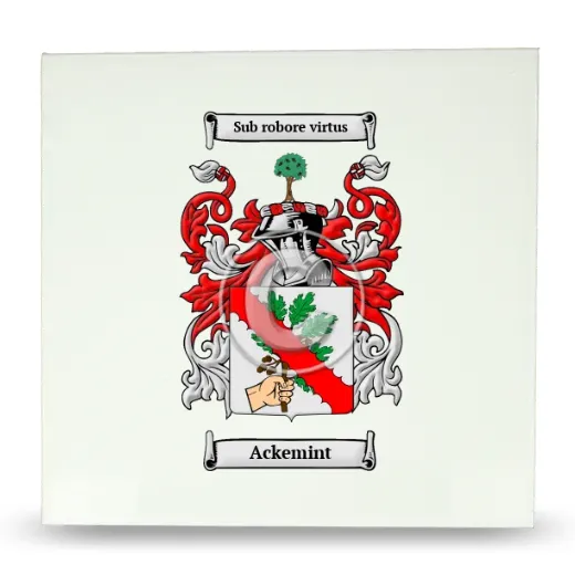 Ackemint Large Ceramic Tile with Coat of Arms