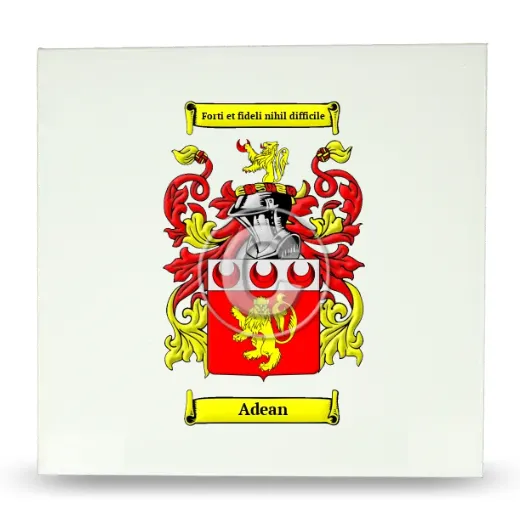 Adean Large Ceramic Tile with Coat of Arms