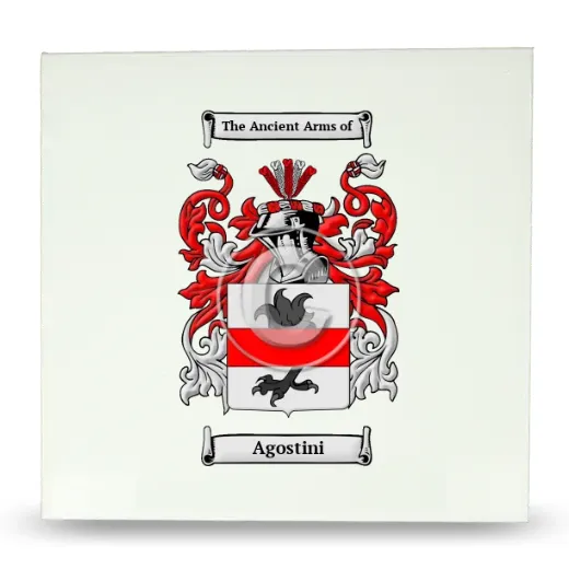 Agostini Large Ceramic Tile with Coat of Arms