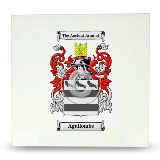 Agullombe Large Ceramic Tile with Coat of Arms