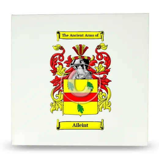 Aileint Large Ceramic Tile with Coat of Arms