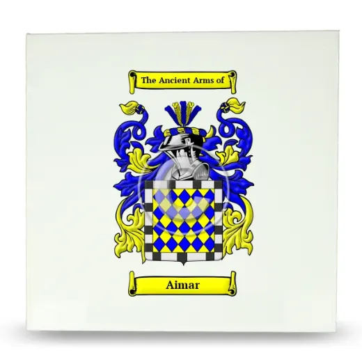 Aimar Large Ceramic Tile with Coat of Arms