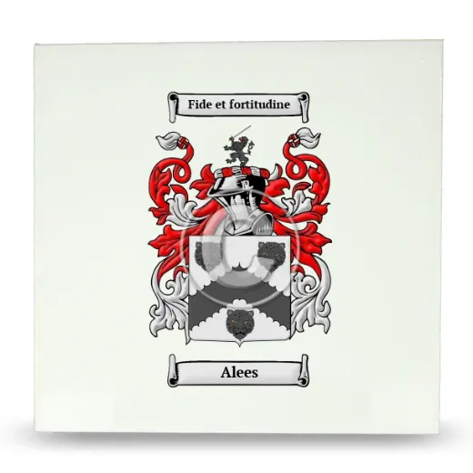 Alees Large Ceramic Tile with Coat of Arms