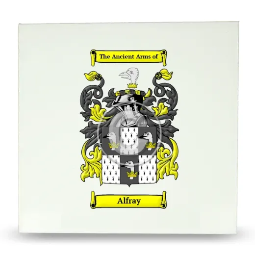 Alfray Large Ceramic Tile with Coat of Arms