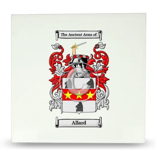 Allard Large Ceramic Tile with Coat of Arms