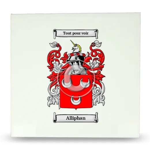 Alliphan Large Ceramic Tile with Coat of Arms