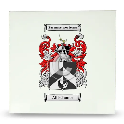 Allischoner Large Ceramic Tile with Coat of Arms