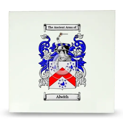 Alwith Large Ceramic Tile with Coat of Arms