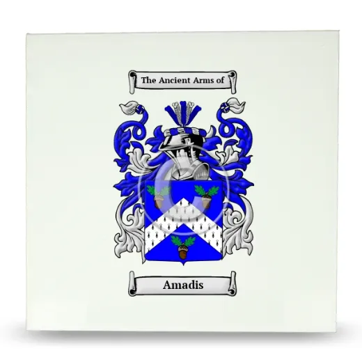 Amadis Large Ceramic Tile with Coat of Arms