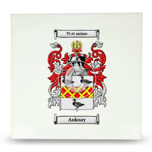 Anknay Large Ceramic Tile with Coat of Arms