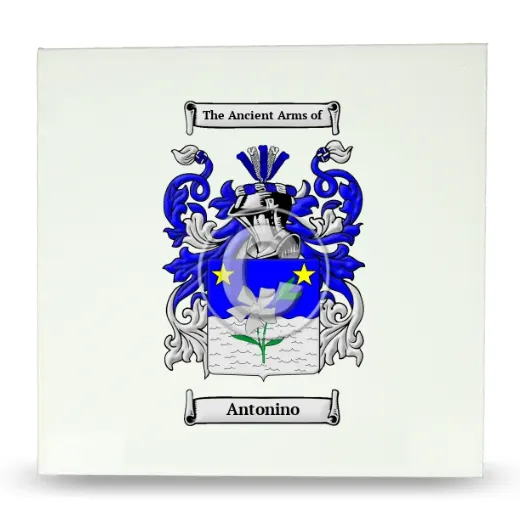 Antonino Large Ceramic Tile with Coat of Arms