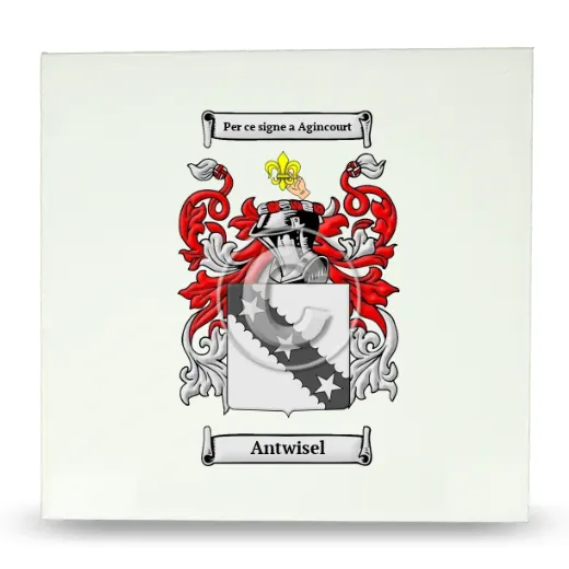 Antwisel Large Ceramic Tile with Coat of Arms