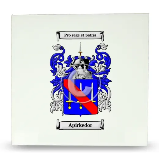 Apirkedor Large Ceramic Tile with Coat of Arms