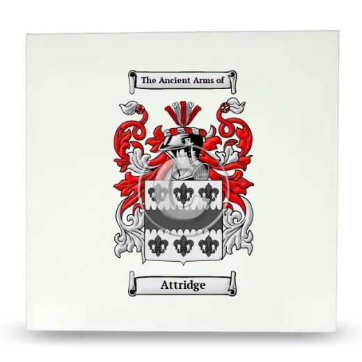 Attridge Large Ceramic Tile with Coat of Arms