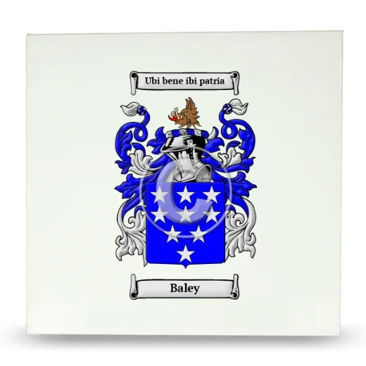 Baley Large Ceramic Tile with Coat of Arms