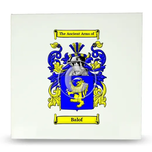 Balof Large Ceramic Tile with Coat of Arms