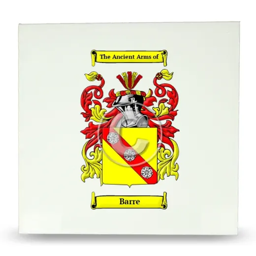 Barre Large Ceramic Tile with Coat of Arms