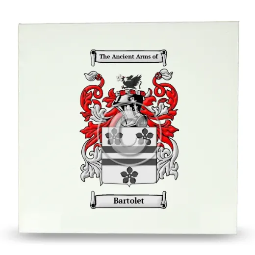 Bartolet Large Ceramic Tile with Coat of Arms
