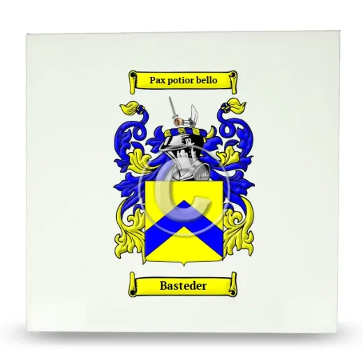 Basteder Large Ceramic Tile with Coat of Arms