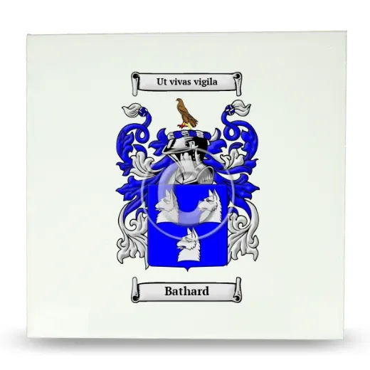 Bathard Large Ceramic Tile with Coat of Arms