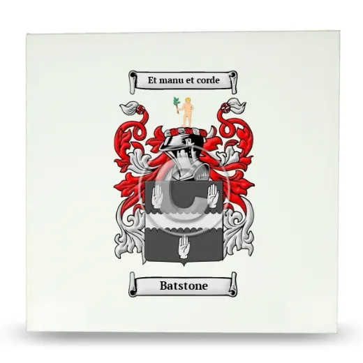 Batstone Large Ceramic Tile with Coat of Arms