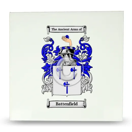 Battenfield Large Ceramic Tile with Coat of Arms