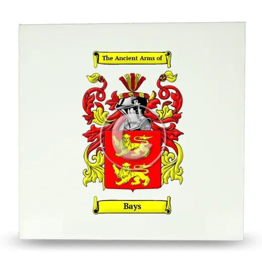 Bays Large Ceramic Tile with Coat of Arms
