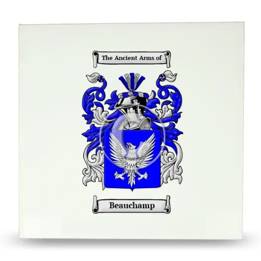 Beauchamp Large Ceramic Tile with Coat of Arms