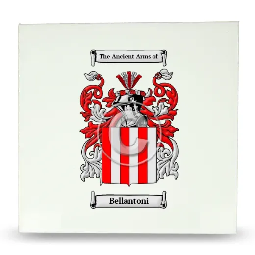 Bellantoni Large Ceramic Tile with Coat of Arms