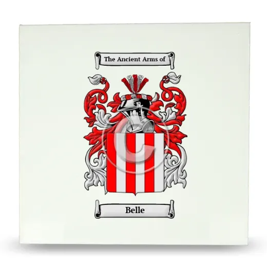 Belle Large Ceramic Tile with Coat of Arms