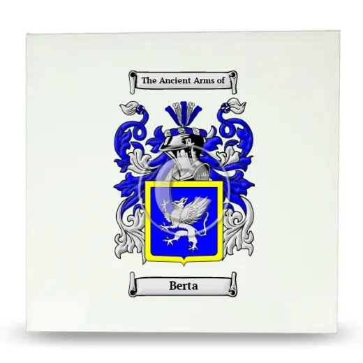 Berta Large Ceramic Tile with Coat of Arms