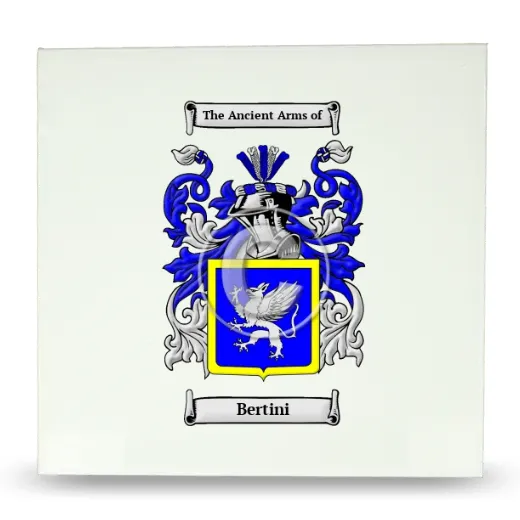 Bertini Large Ceramic Tile with Coat of Arms