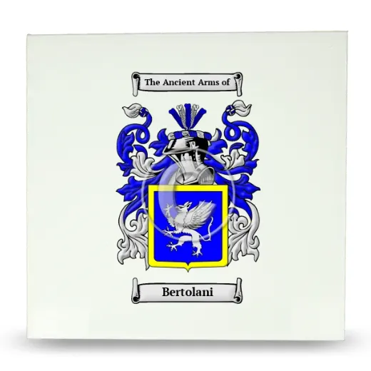 Bertolani Large Ceramic Tile with Coat of Arms