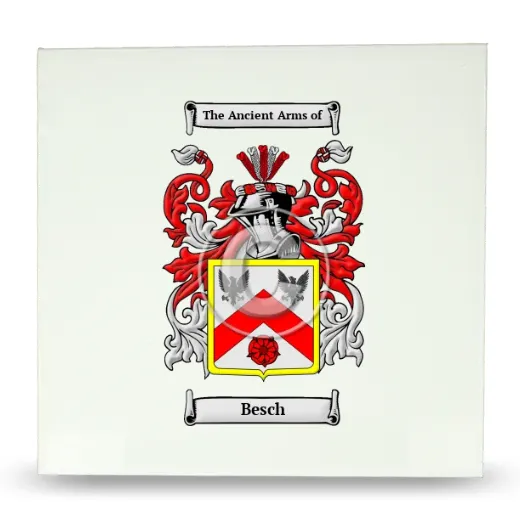 Besch Large Ceramic Tile with Coat of Arms