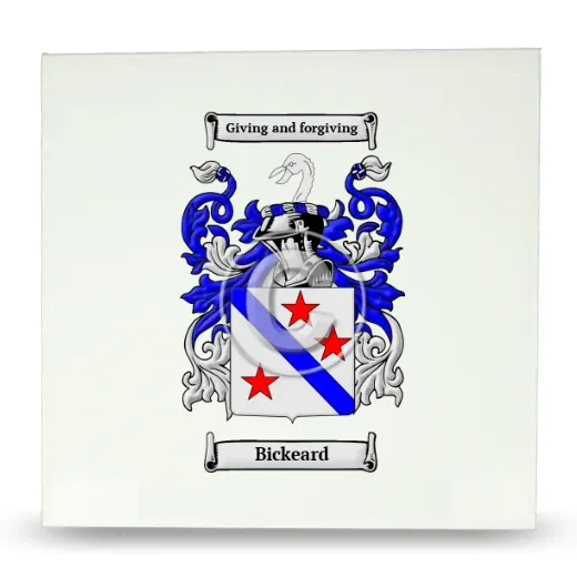 Bickeard Large Ceramic Tile with Coat of Arms