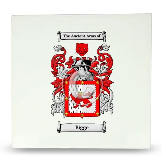 Bigge Large Ceramic Tile with Coat of Arms