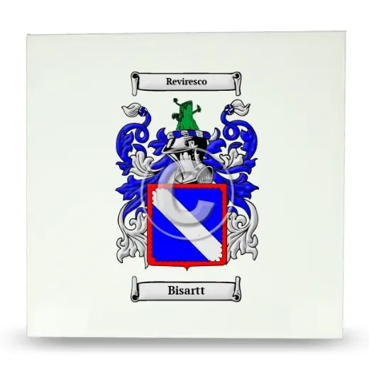 Bisartt Large Ceramic Tile with Coat of Arms