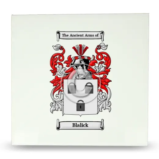 Blalick Large Ceramic Tile with Coat of Arms