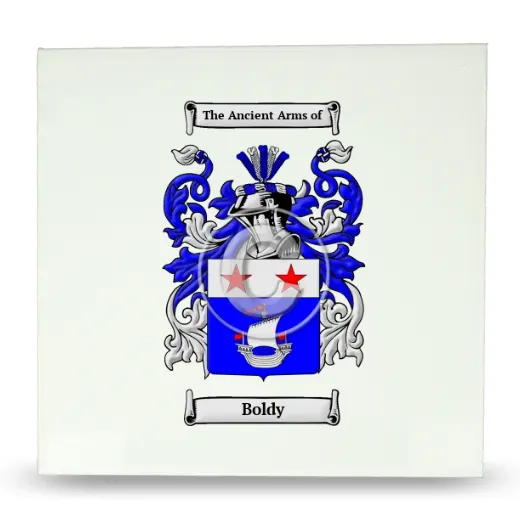 Boldy Large Ceramic Tile with Coat of Arms
