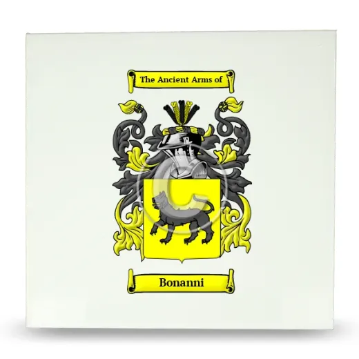 Bonanni Large Ceramic Tile with Coat of Arms