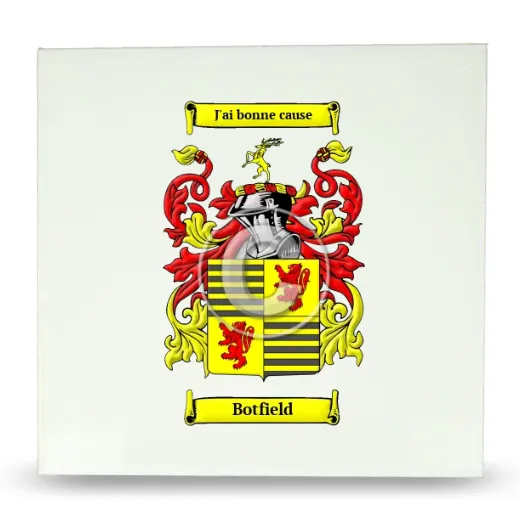 Botfield Large Ceramic Tile with Coat of Arms