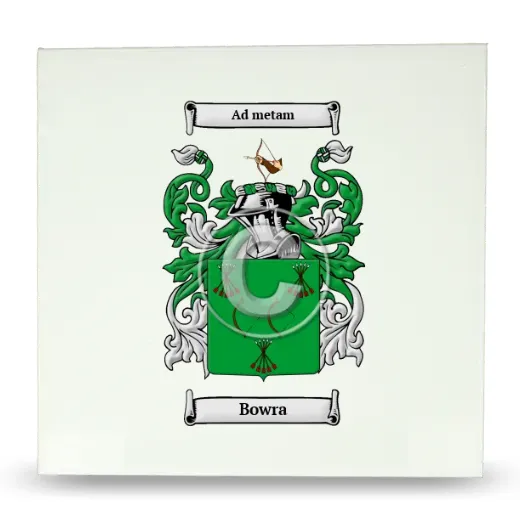 Bowra Large Ceramic Tile with Coat of Arms