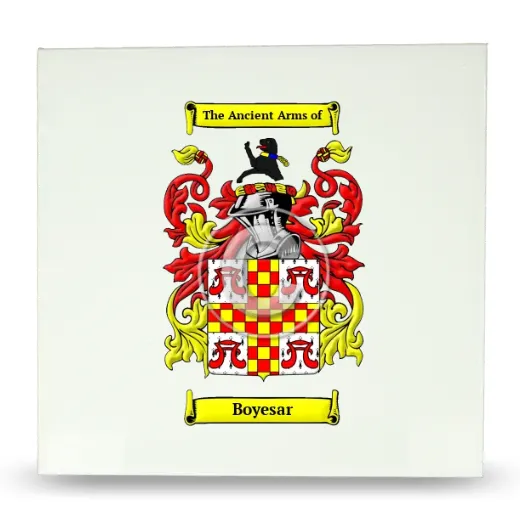 Boyesar Large Ceramic Tile with Coat of Arms