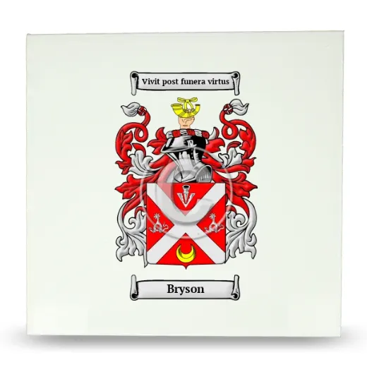 Bryson Large Ceramic Tile with Coat of Arms