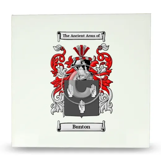 Bunton Large Ceramic Tile with Coat of Arms